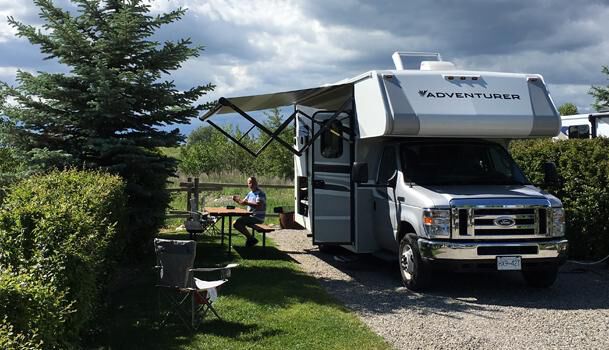 RV at the campsite